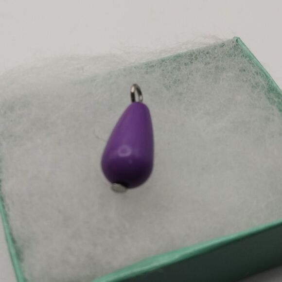 Purple lavender teardrop charm 💜 - Picture 1 of 2